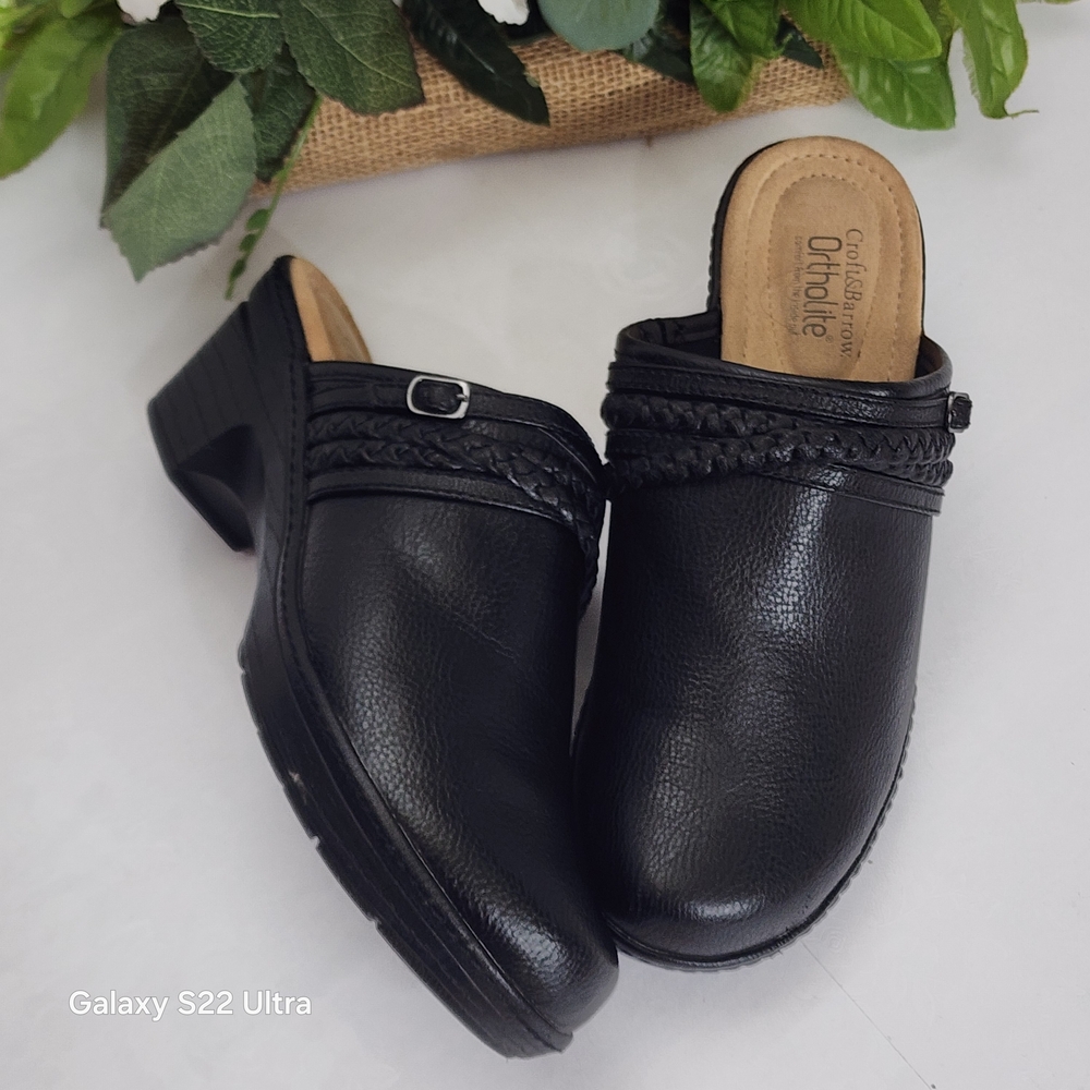 Croft & Barrow Black Women's Mules